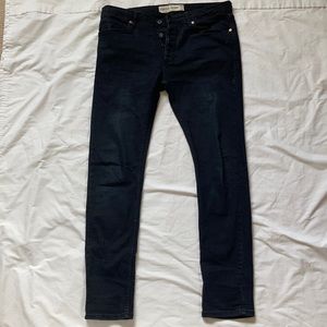 Topman Navy Skinny Jeans